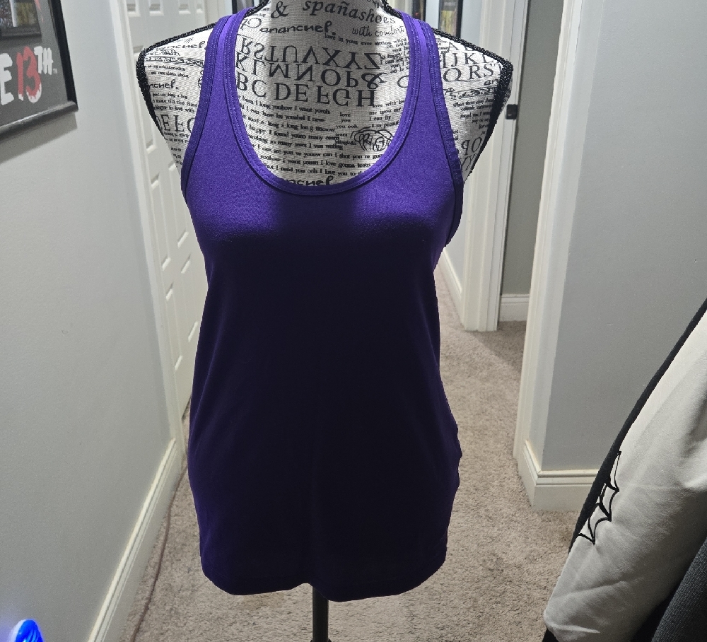 Nike Purple Fitted Tank Top